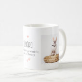Mug Souvenir de compagnie - Empreintes de pattes dans (Devant droit)