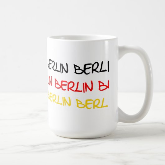 Mug Souvenir de logo de Berlin, Allemagne (Droite)