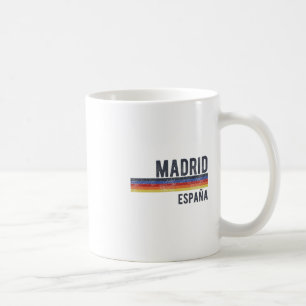 Mug Souvenir de Madrid Espagne Skyline Hommes Femmes E