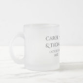 Mug Souvenir de Mariage Élégant Design Perle (Gauche)