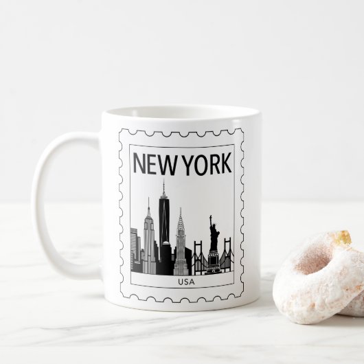 Mug souvenir de New York (Avec donut)