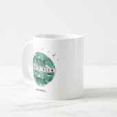 Mug Souvenir de Pura Vida de feuille de jungle du (Devant gauche)