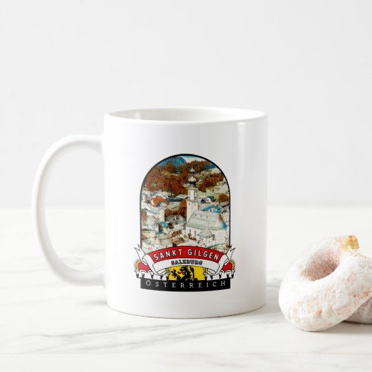 Mug Souvenir de Salzbourg Saint-Gilgen (Avec donut)