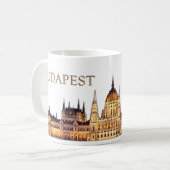 Mug Souvenir de voyage de Budapest (Devant gauche)