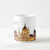 Mug Souvenir de voyage de Budapest (Centre)