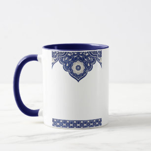 Mug Souvenir d'Istanbul Turquie motif turc bleu