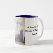 Mug souvenir - Londres, Chambres du Parlement (Devant droit)