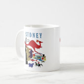 Mug Souvenir mignon de voyage d'amusement de Sydney (Devant gauche)