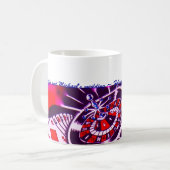 Mug Souvenir pourpre de passion de thème de casino (Devant gauche)