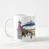 Mug Souvenirs de ville d'océan : Logo (Gauche)