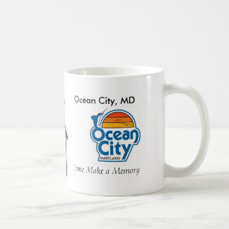 Mug Souvenirs de ville d'océan : Logo