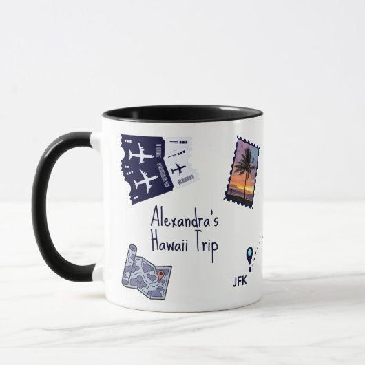 Mug Souvenirs de voyage personnalisés (Gauche)