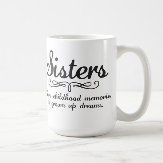 Mug Souvenirs d'enfance de part de soeurs… (Droite)