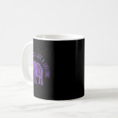 Mug Souvenirs Problème Eléphant Violet Et Texte Heimer (Devant gauche)