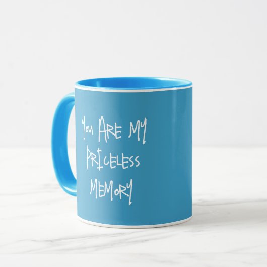 MUG SOUVENIRS SANS PRIX EN CADEAU ANNIVERSAIRE, ANNIVE (Devant gauche)
