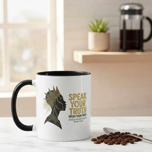Mug Sovereign Truth Graphic Tee – Ancestral Gold Editi
