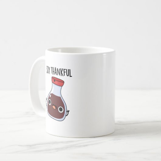 Mug Soy Thankful Funny Soy Sauce Pun (Devant gauche)