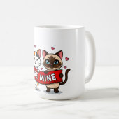 Mug Soyez à moi Chats de la Saint-Valentin | Adorables (Devant droit)