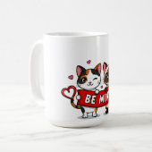 Mug Soyez à moi Chats de la Saint-Valentin | Adorables (Devant gauche)
