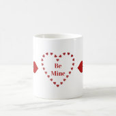 Mug Soyez à moi ! Cœurs Flèche de Cupidon Initiales Ta (Centre)