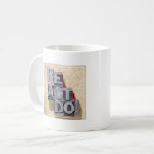 Mug Soyez, agissez, font (Devant gauche)