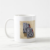 Mug Soyez, agissez, font (Gauche)