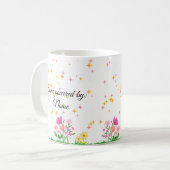Mug Soyez brillant, Citation inspirante du printemps M (Devant gauche)