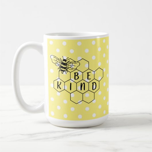 Mug Soyez Bumble Bee Yellow Polka Dot (Gauche)
