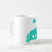 Mug Soyez calme affirmation apaisante typographie cita (Devant gauche)