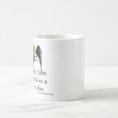 Mug Soyez calme et aimez un Papillon (Centre)