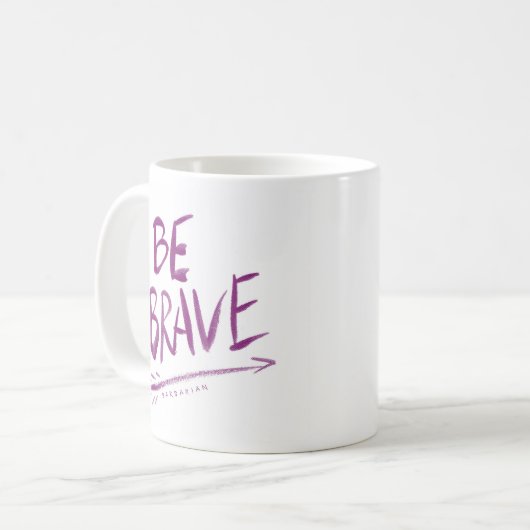 Mug SOYEZ citation COURAGEUSE de flèche de Boho (Devant gauche)