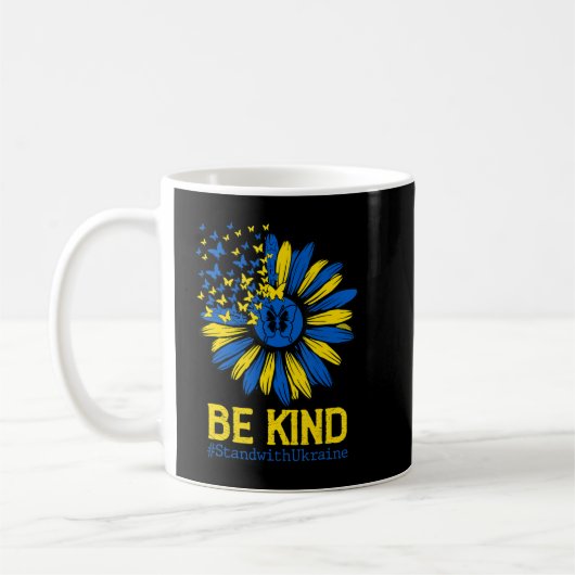 Mug Soyez comme l'Ukraine Reste avec l'Ukraine tournes (Gauche)