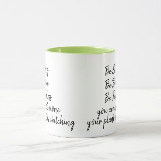 Mug Soyez courageux et courageux, pas seul Plante à re (Centre)