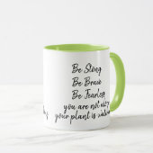Mug Soyez courageux et courageux, pas seul Plante à re (Devant droit)