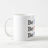 Mug Soyez courageux Forte vraie typographie (Gauche)