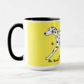 Mug Soyez courageux Soyez heureux Dalmatien (Gauche)