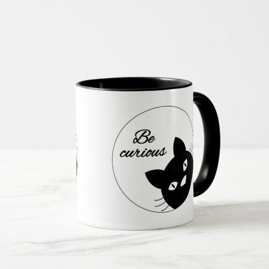 Mug Soyez curieux (Devant droit)