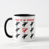 Mug Soyez différent - dire drôle de cheval (Gauche)