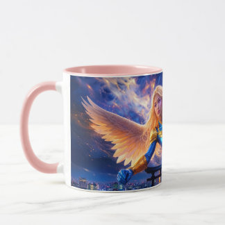 Mug SOYEZ DIFFÉRENT - Héroïne Ange Féminin Au-Dessus d