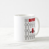 Mug Soyez différent - Kawaii Anime Bodybuilding Workou (Devant droit)