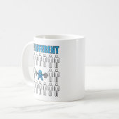 Mug Soyez différent - Kawaii Anime Bodybuilding Workou (Devant gauche)