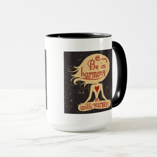 Mug Soyez en harmonie avec vous-même 2 (Devant droit)