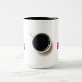 Mug Soyez fort avec l'affirmation positive du café (Centre)