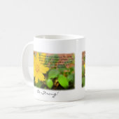 Mug Soyez fort ! Soyez courageux ! 31:6 de Deuteronomy (Devant gauche)