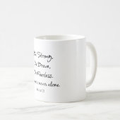 Mug Soyez Forts, Courageux Citation Verse Bible Sans P (Devant droit)