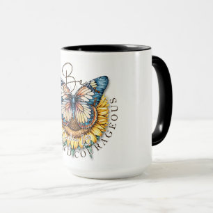 Mug Soyez forts et courageux citation biblique