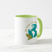 Mug Soyez gentil avec notre planète (Devant droit)