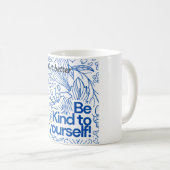 Mug ✨ "Soyez gentil avec vous" - Motivation minimalist (Devant droit)