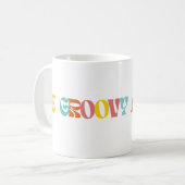 Mug "Soyez Groovy toute la journée" (Devant gauche)