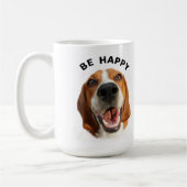 Mug Soyez heureux Beagle (Gauche)